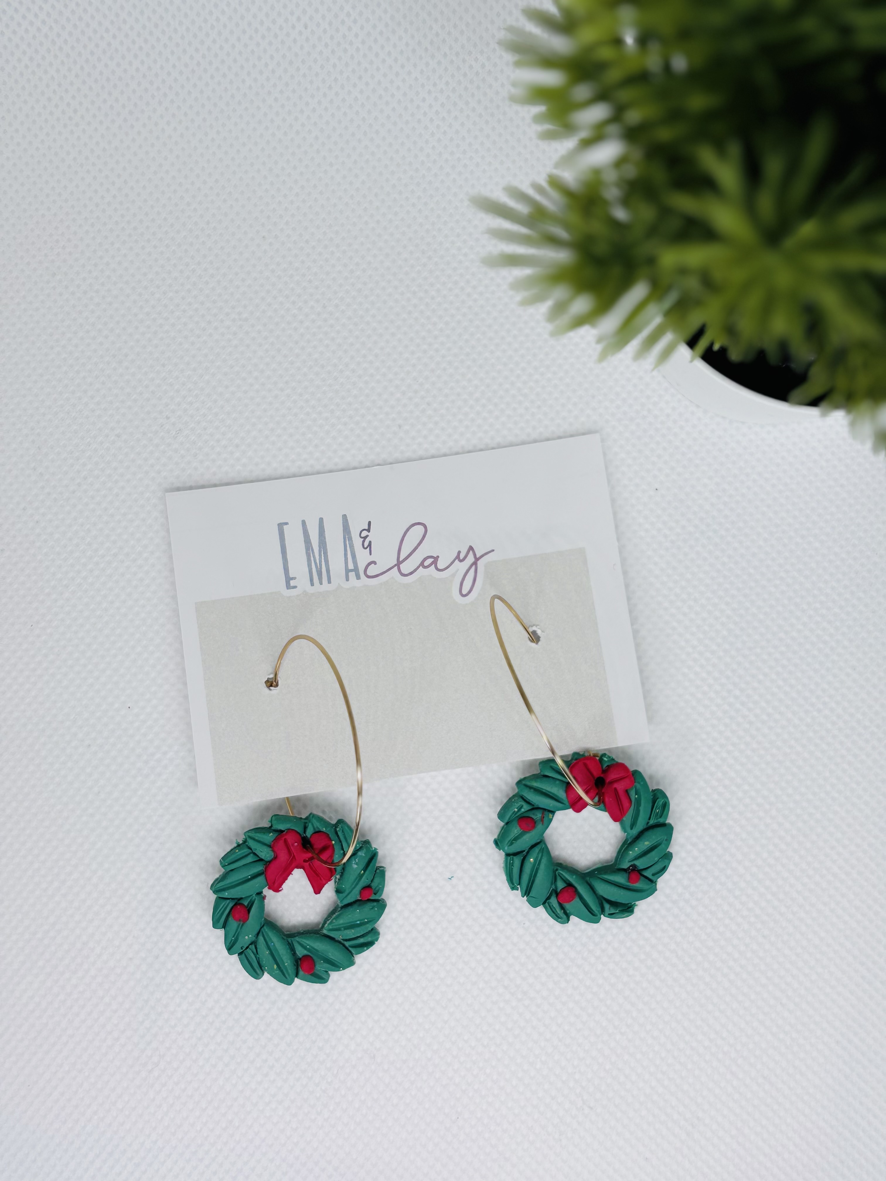 Winter Wreath Earrings